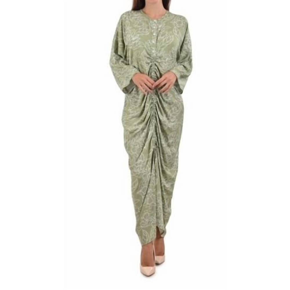 NEW ROSLYN curtain dress in green